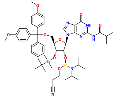 (图片) MC082503 3'-O-TBDMS-5'-O-DMT-N2-iBu-rG CED phosphoramidite